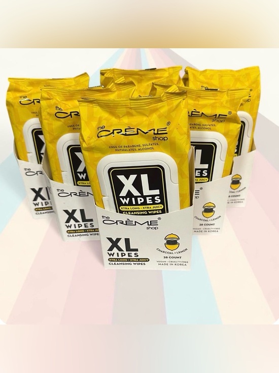 The Creme Shop Other - HTF The Creme Shop XL Wipes Charcoal Lemon 28-Ct (Pack of 6)